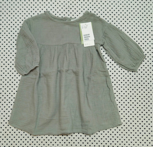 Minis Mädchen | Musselin-Kleid (H&M), Gr. 92