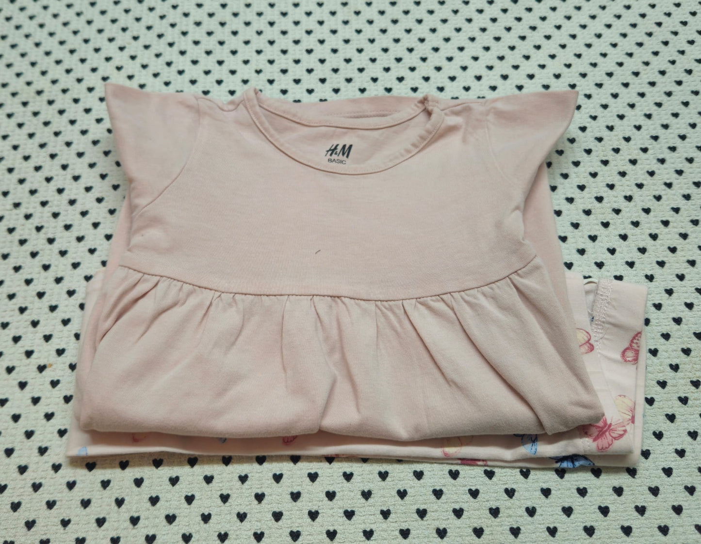 Kids | Mädchen | 2-tlg. Set: Kleid und Leggings (H&M), Gr. 98