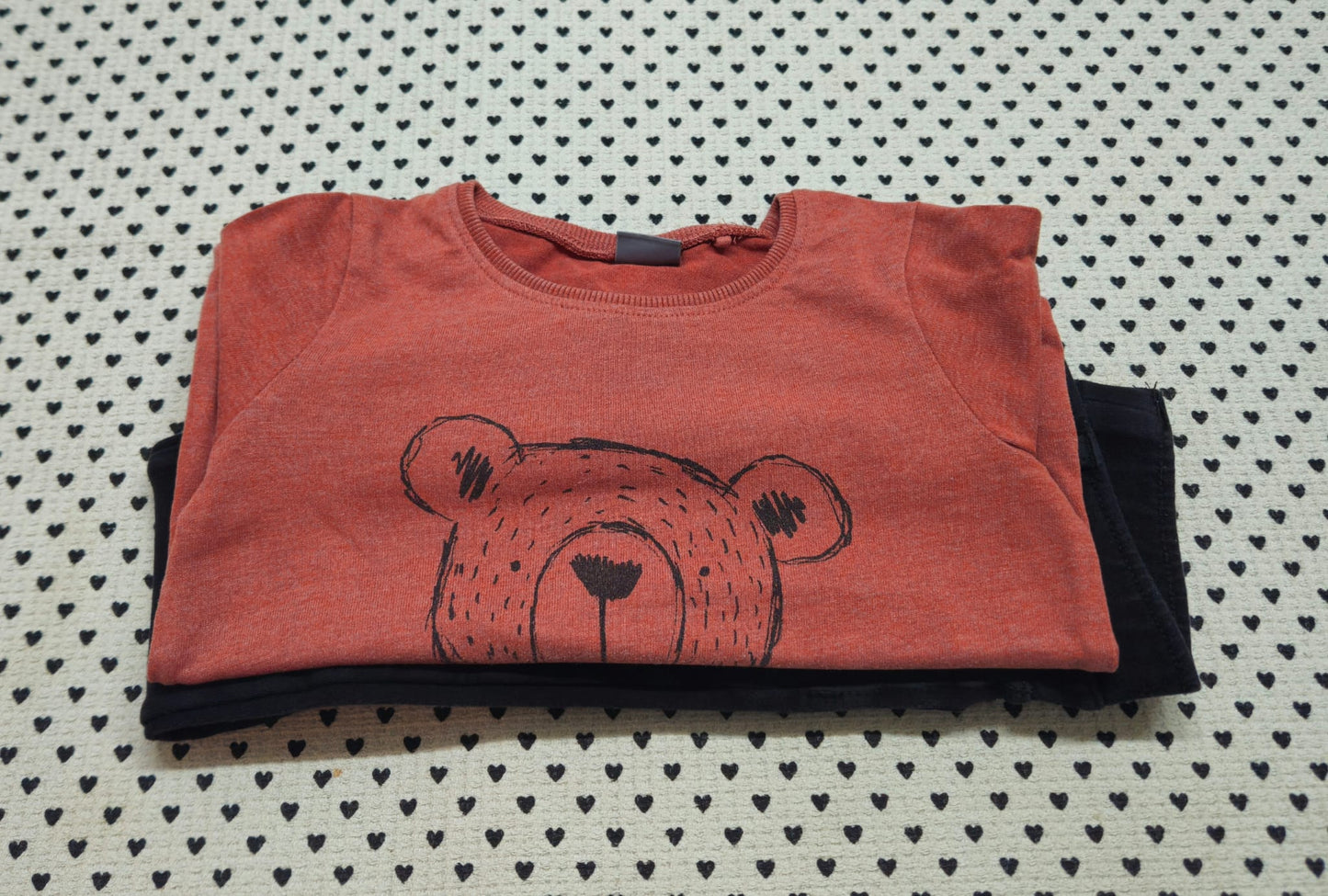 Kids | Mädchen | 2-tlg. Set: Langarmshirt (Next) und Jeggings (H&M), Gr. 98