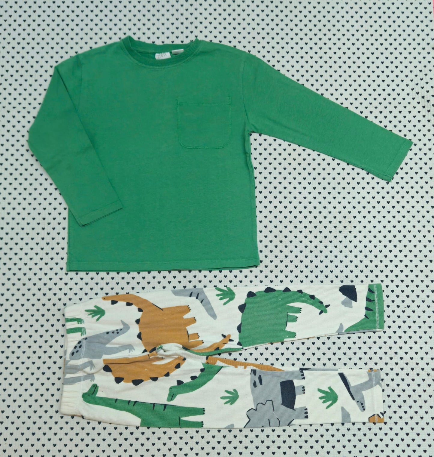 Kids | Junge | 2-tlg. Set: Langarmshirt und Leggings (Zara), Gr. 104/110