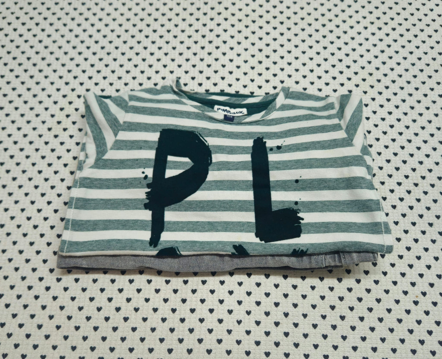 Kids | Junge | Unisex | 2-tlg. Set: Langarmshirt (Pomp de Lux) und Jeanshose (Zara), Gr. 104