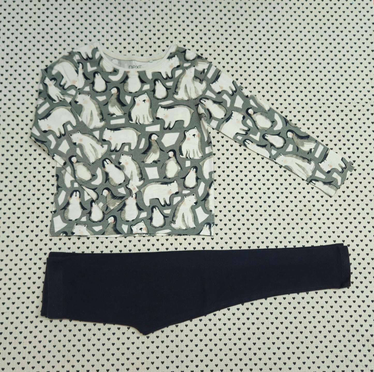 Kids | Mädchen | Unisex | 2-tlg. Set: Langarmshirt und Leggings (Next), Gr. 110