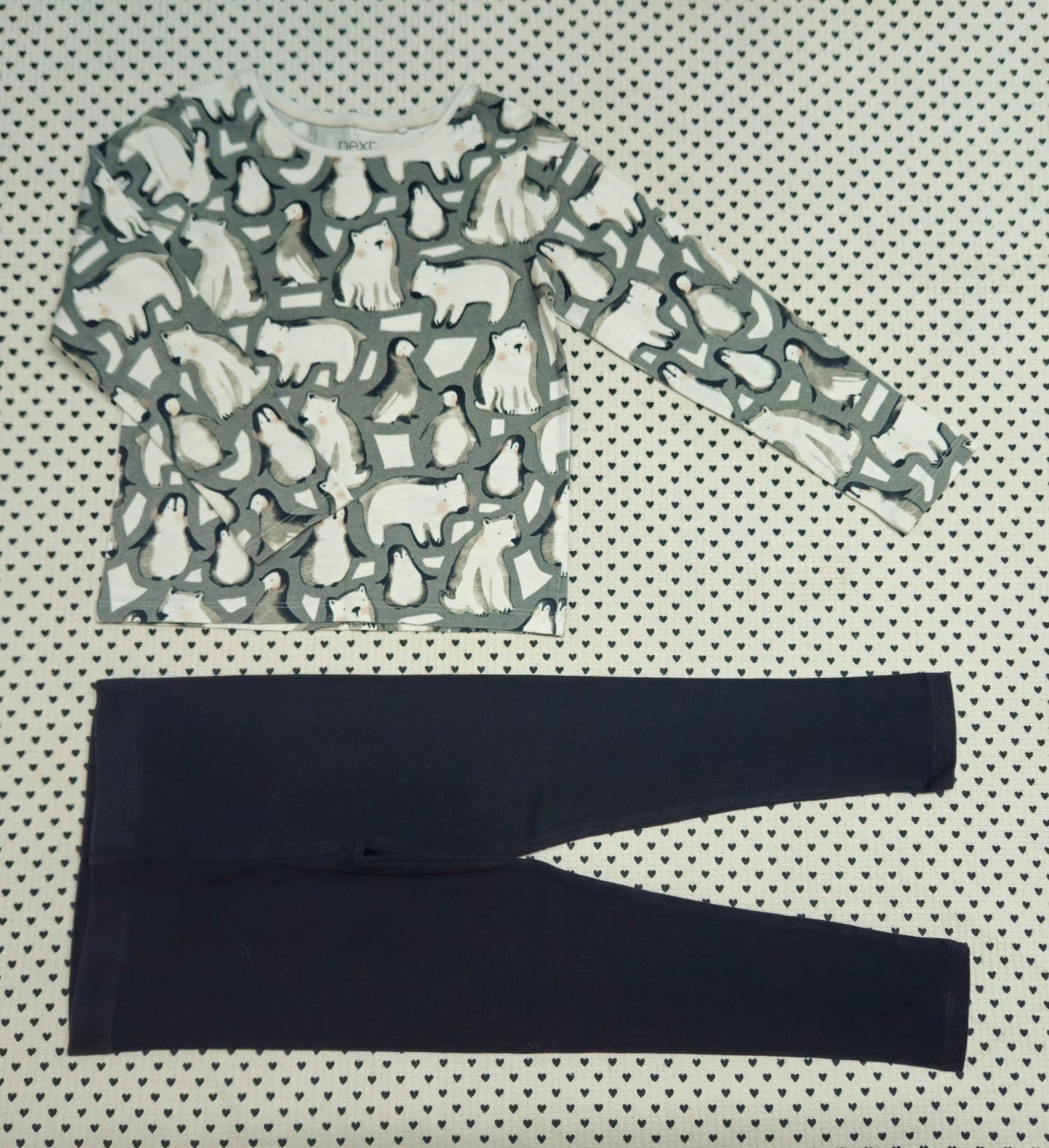 Kids | Mädchen | Unisex | 2-tlg. Set: Langarmshirt und Leggings (Next), Gr. 110