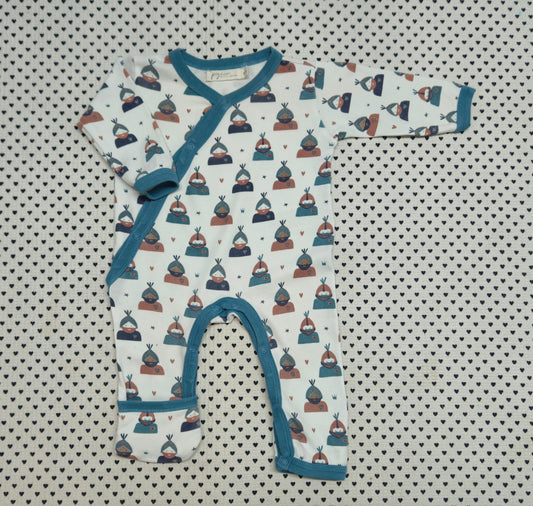 Minis Junge | Unisex | Pyjama/Einteiler (Pigeon organic cotton), Gr. 68