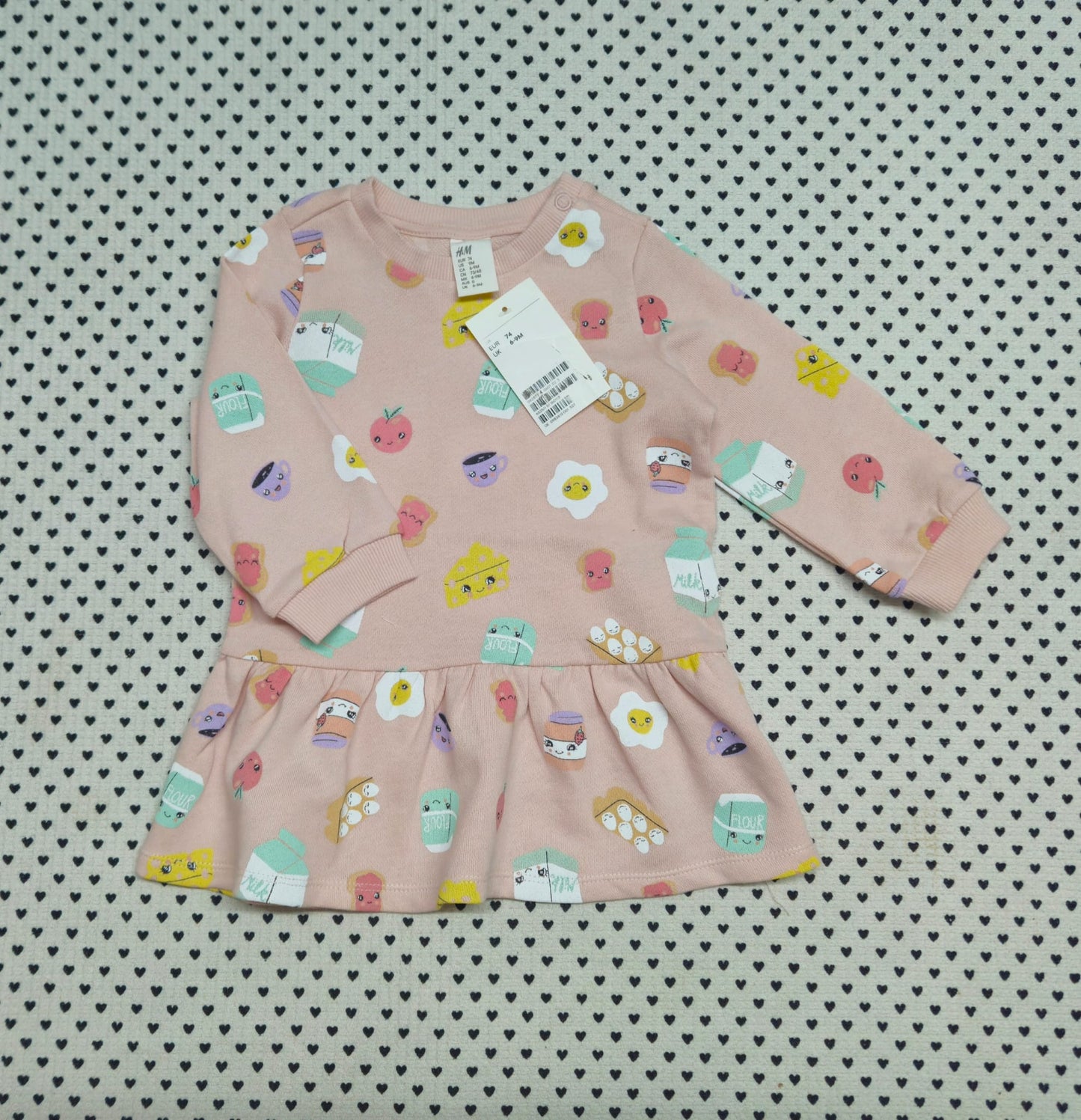 Minis Mädchen | Kleid (H&M), Gr. 74
