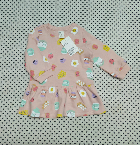 Minis Mädchen | Kleid (H&M), Gr. 74
