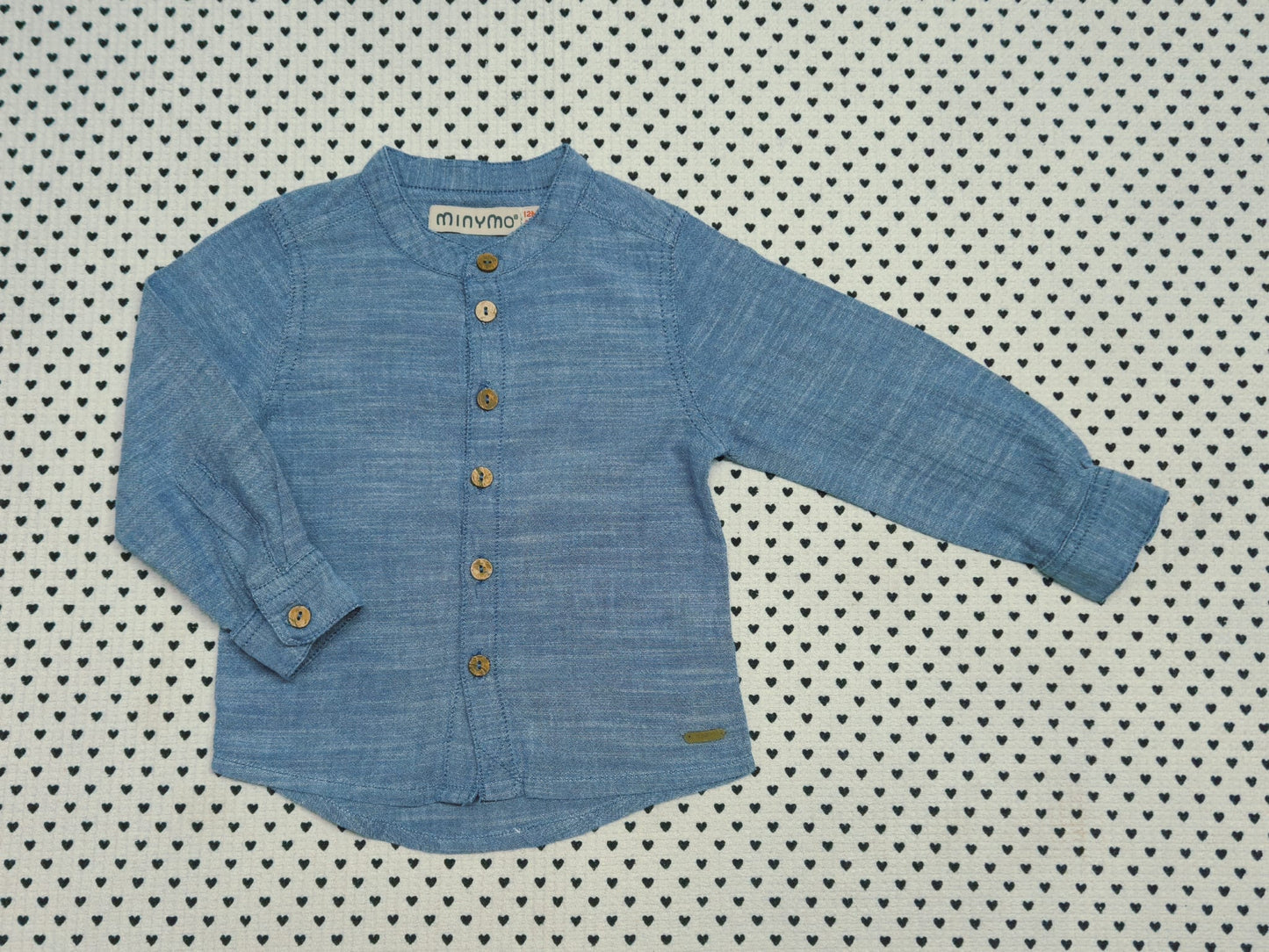 Minis Junge | Hemd langarm (Minymo), Gr. 74/80