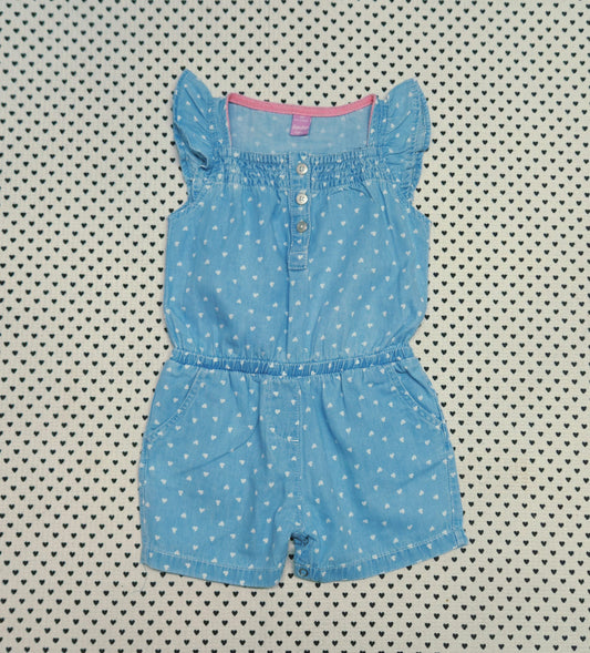 Minis Mädchen | Jeans-Jumpsuit/Einteiler (Dopodopo), Gr. 86