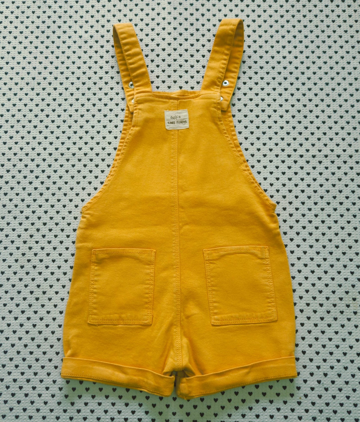 Kids | Junge | Unisex | 2-tlg. Set: Body kurzarm (Fagottino) und Jeans-Latzhose (Zara), Gr. 98