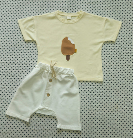 Kids | Junge | 2-tlg. Set: T-Shirt und Shorts (No Name), Gr. 98