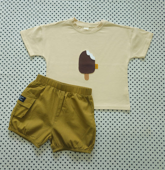 Kids | Junge | 2-tlg. Set: T-Shirt und Shorts (No Name), Gr. 98