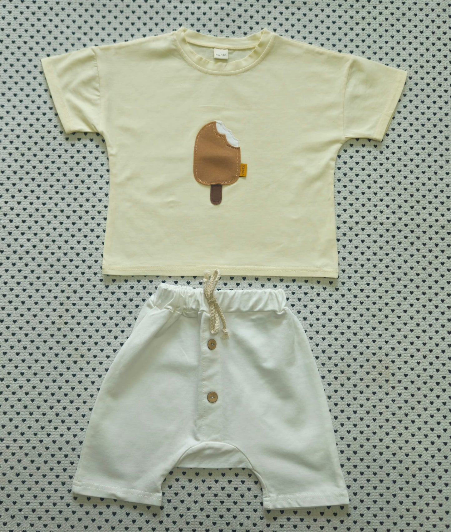 Kids | Junge | 2-tlg. Set: T-Shirt und Shorts (No Name), Gr. 98