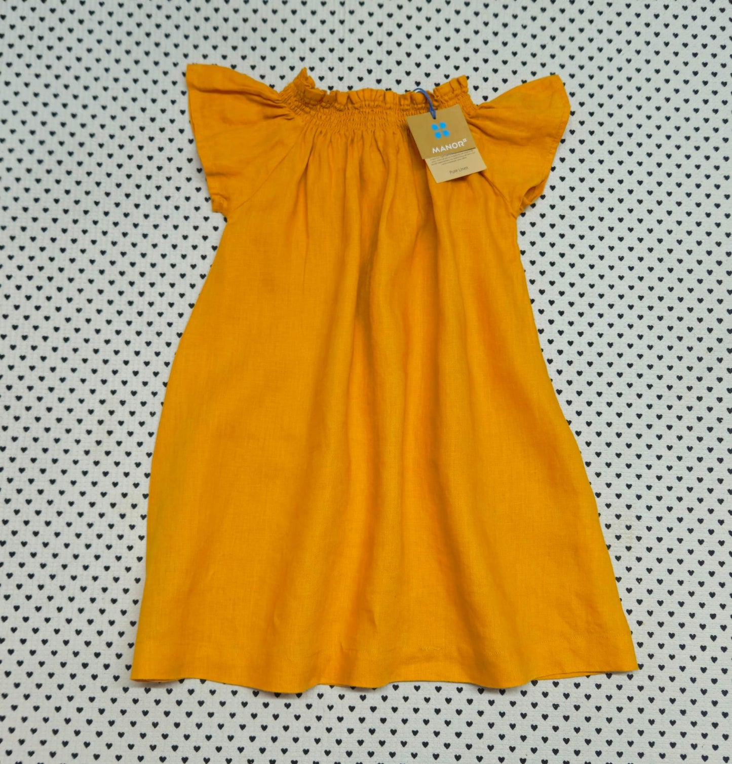 Kids | Mädchen | Kleid aus Leinen (Manor), Gr. 104