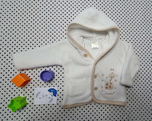 Minis Junge | Unisex | Fleecejacke/Kuscheljacke mit Kapuze von Dimo, Gr. 62/68