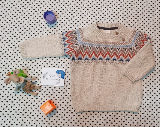 Minis Junge | Strickpullover/Winterpulli von H&M, Gr. 74